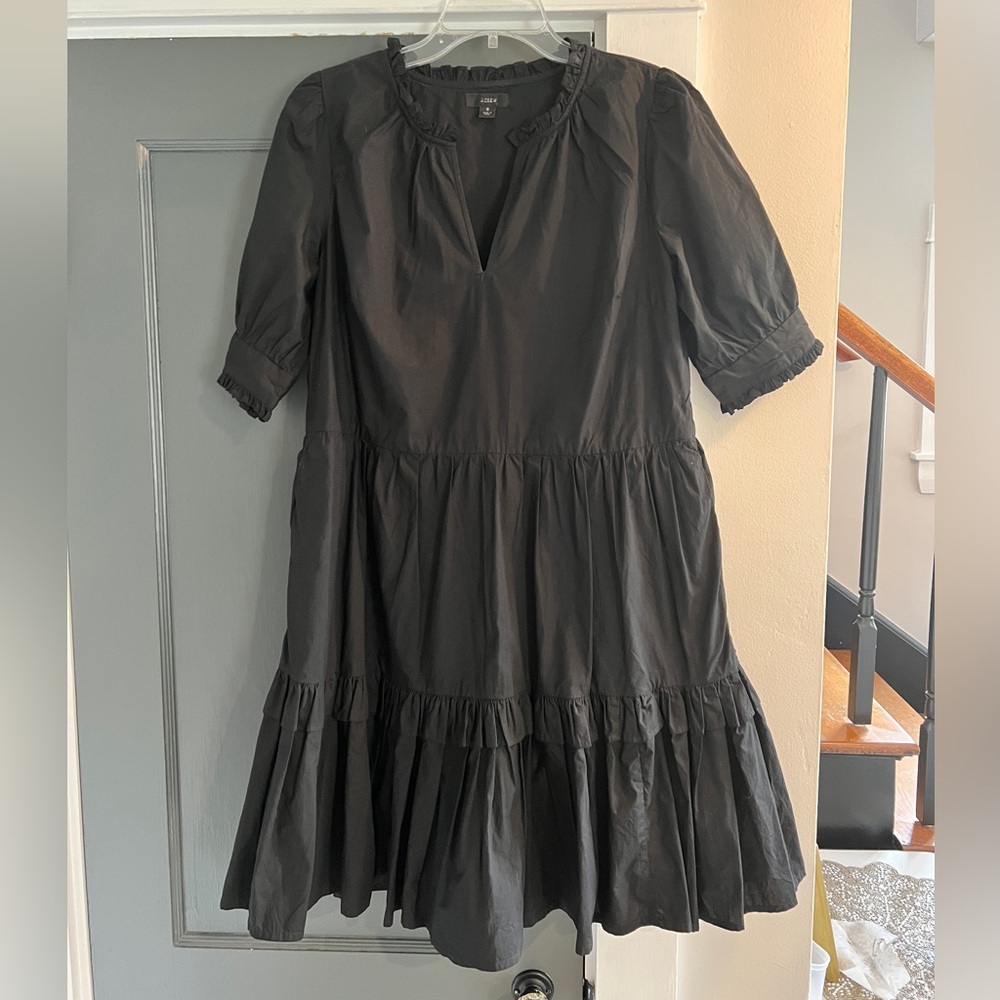 JCREW Re-Imagined Organic Cotton Tiered Dress